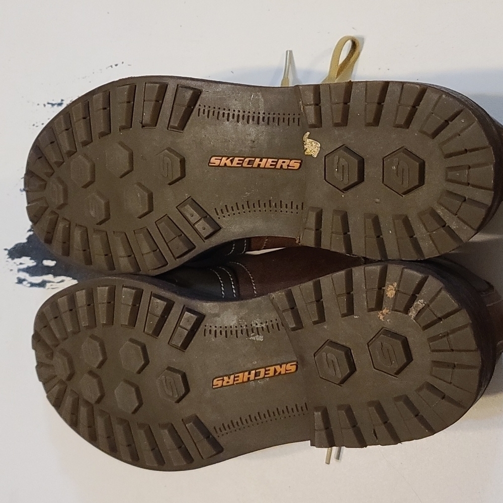 Skechers Men's Casual Oxford Shoes 2-Tone Brown Sz. 10.5 GUC NO INSOLES - Picture 10 of 10
